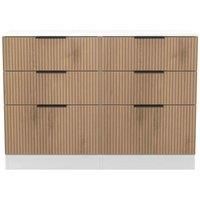 Welcome Furniture Ready Assembled Java 6 Drawer Wide Chest