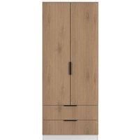 Welcome Furniture Ready Assembled Java 2 Drawer Double Wardrobe