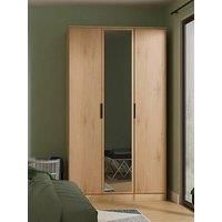 Welcome Furniture Ready Assembled Java Triple Mirror Wardrobe