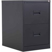 Talos Heavy Duty Steel Filing Cabinet, 40 kg Drawer Tolerance, Black, 2