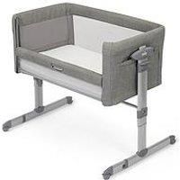 Joie Roomie Glide Bedside Crib With 2 Fitted Sheets  - Foggy Grey