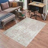 Serdim Rugs Modern Abstract Lines Pattern Contemporary Area Rug Gold 160x230