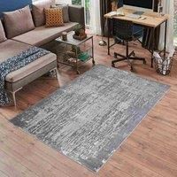 Serdim Rugs Modern Abstract Abrasion Contemporary Area Rug Grey 200x290