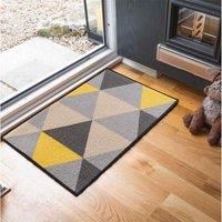 Geometric Doormats Non Slip Machine Washable Kitchen, Corridor, Hallway Runners