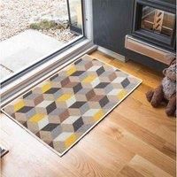Geometric Doormats Non Slip Machine Washable Kitchen, Corridor, Hallway Runners