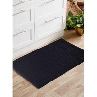 Serdim Rugs Greek Key Anti Slip 9Mm Mats Black 120X160 Cm