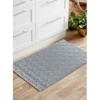 Serdim Rugs Trellis Anti Slip 9Mm Mats Silver 120X160 Cm