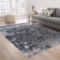 Serdim Rugs California Twotone Shaggy Rugs 60 X 220cm Silver