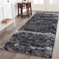 Serdim Rugs California Twotone Shaggy Rugs 160 X 230cm Silver
