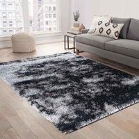 Serdim Rugs California Twotone Shaggy Rugs 60 X 220cm Dark Grey