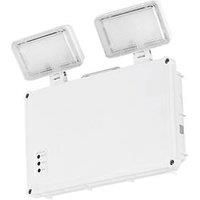 Aurora Indoor & Outdoor Non-Maintained Emergency Rectangular LED Standard Twin Spot Bulkhead White 3W 400lm (230JK)