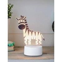 Lights4Fun 2-In-1 Lion & Zebra Usb Children'S Light