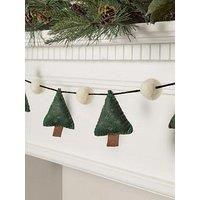 Lights4Fun Felt Tree Christmas Garland
