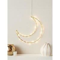 Lights4Fun 30Cm Gold Osby Moon Battery Light