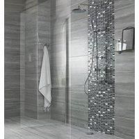 Wickes Cosmic Glass Stone & Metal Mosaic Tile - 300 x 300mm