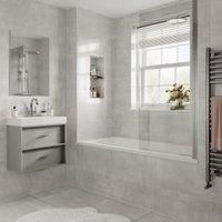 Wickes Alaska Grey Glazed Porcelain Wall & Floor Tile 600x300