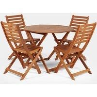 Sol 72 Outdoor Saad 4 Seater Dining Set Sol 72 Outdoor  - Size: 74cm H X 90cm W X 90cm D
