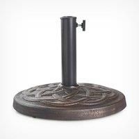 Patterned Parasol Base (9Kg) - Round Heavy Duty Umbrella Stand