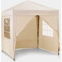 VonHaus 2M X 2M Pop up Gazebo - Ivory - Outdoor Gazebo / Waterproof Cover