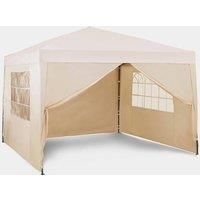 VonHaus 3M X 3M Pop up Gazebo - Ivory - Includes Weights