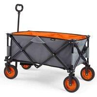 VonHaus Folding Cart - Garden/Festival Trolley with Brakes - Portable Design