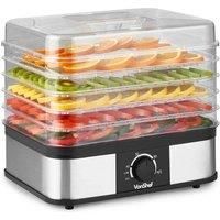 Food Dehydrator 5 Tier – VonShef Fruit Dryer with Adjustable Temperature – 250W