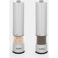VonShef Electric Salt & Pepper Mill Set – Electronic Push Button Operation, Easy Refill & Adjustable Coarseness