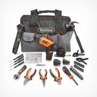 VonHaus 94pc Household Hand Tool Set + Screwdriver Combo Kit