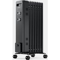 VonHaus Oil Filled Radiator 7 Fin, Electric Heater for Home Office, Oil Radiator Warms Any Room Quickly & Efficiently, Thermostatically Controlled 1.5kw Oil Heater for Maximum Warmth, 2 Year Warranty