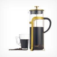 VonShef Glass Cafetiere Coffee Maker 12 Cup 1.5L Chrome Finish French Press