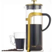 VonShef Glass Cafetiere Coffee Maker 12 Cup 1.5L Chrome Finish French Press