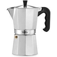 VonShef 9 Cup/450ml Italian Espresso Coffee Maker Moka Stove Top Macchinetta Includes a Replacement Gasket and Filter