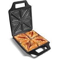 4 Slice Toastie Maker | VonShef Sandwich Toaster Machine - Non-Stick, Easy Clean