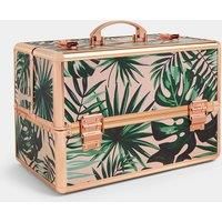 Beautify Make Up Beauty Case Large Vanity Cosmetics Storage Box Pink Tropical