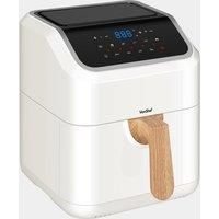 VonShef Air Fryer 5L - Large Family Size, Nordic Design with Timer - Cream