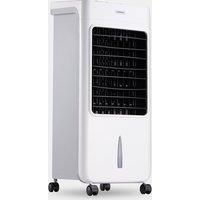 VonHaus Air Cooler – 3 Speeds, 4 Modes, Remote Control, 7hr Timer, Quiet Operation, 80W, 6L Tank, Wheels, 1.7m Cable, 4x Cooling Packs – Portable Ice Cool Fan for Home, Office, Living Room, Bedroom