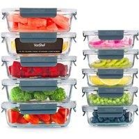 10pc Glass Food Storage Containers