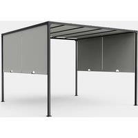 VonHaus Pergola with Sliding Roof 3x3m – For Garden, Outdoor, Patio