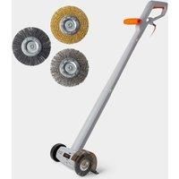 VonHaus Weed Remover Corded – Grout, Driveway, Patio, Stone, Wood, Paving Electric Cleaner/Sweeper Machine – 150W, 3 Interchangeable Brushes, Lightweight, Low Noise, Durable