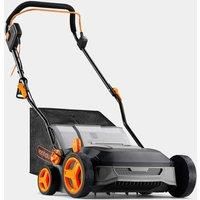 VonHaus Lawn Scarifier/Aerator/Rake Electric 1600W – for Dethatching/Raking Grass of Thatch, Moss, Dead Leaves and Aerates Soil – 45L Collection Box, 10m Cable, 6 Cutting Heights, 37cm Working Width