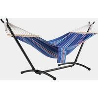 Ibiza 1 Person Blue & Red Hammock with Stand