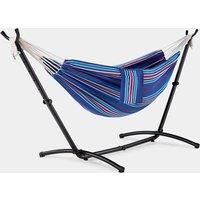 Hammock with Stand, Blue 2 Person Hammock with Adjustable Frame, VonHaus