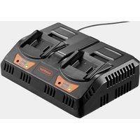 VonHaus Dual Battery Charger for Cordless Small/Mini Lawnmower (2x 18V) – Spare Replacement Part
