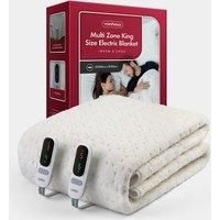 VonHaus Electric Blanket Double with Mult Heating Zones, Heated Mattress Topper