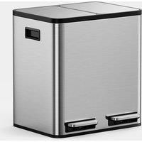 Stainless Steel Double Bin - 30L