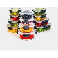 Glass Containers with Lids, 12 Piece Meal Prep Food Lunch Boxes, VonShef