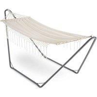 Boho Fringe 1 Person Garden Hammock with Frame