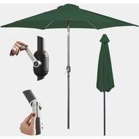 VonHaus Parasol 2.7M – Parasol Umbrella for Outdoor, Garden, Patio – Sun Shade Canopy with Hand Crank, Tilt Function, UV30+ Protection, Air Vent, Powder Coated Steel Frame