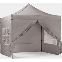 VonHaus Pop Up Gazebo 3 x 3m – Premium Outdoor Garden Marquee Shelter Canopy with Removable Sides, Storage Bag, Sand Bags, Pegs & Ropes – Waterproof, Heavy Duty Steel Frame, Easy No Tool Assembly