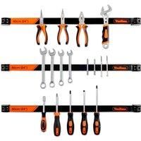VonHaus Magnetic Tool Holders - 3 X 60cm / 24 Inches Includes Removable Dividers